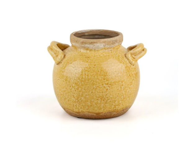 Slika Keramička vaza h16x19.5cm d19cm; žuta