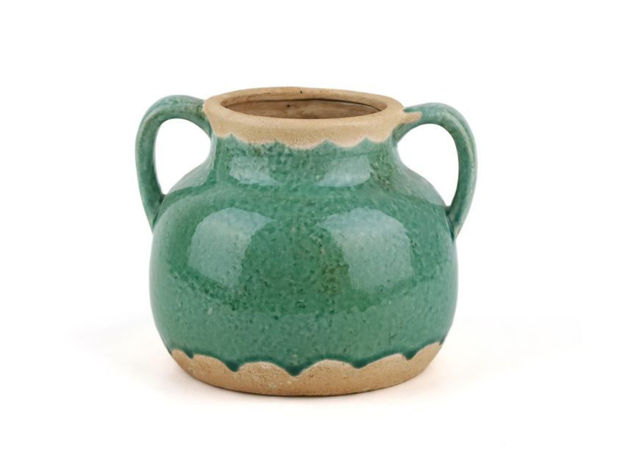 Slika Keramička vaza h16.5x20.5 d18.5cm zelena