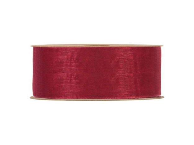 Slika Traka organdi 40mm/20mt; bordo 24
