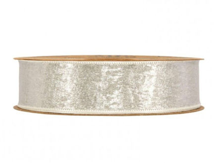 Slika Traka arianne 25mm/10mt srebrna 40