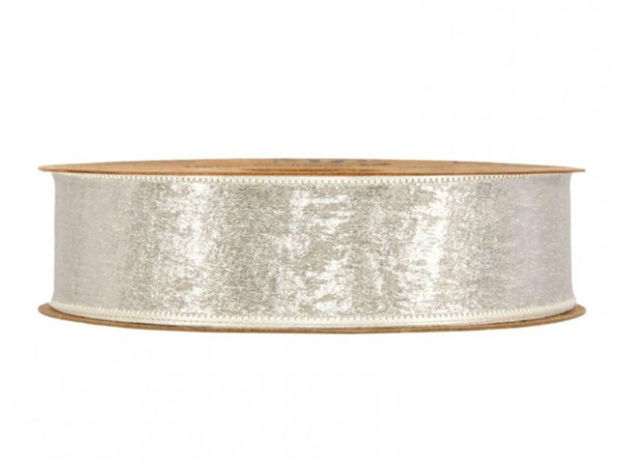 Slika Traka arianne 25mm/10mt srebrna 40