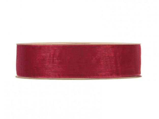 Slika Traka organdi 25mm/20mt bordo 24