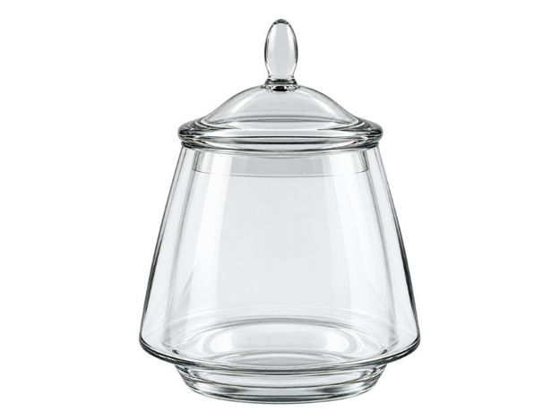 Slika Posuda staklo s poklopcem d10.5 h19cm; transparent