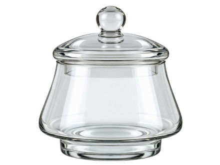 Slika Posuda staklo s poklopcem d17 h17cm; transparent