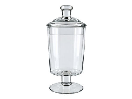 Slika Posuda staklo s poklopcem d11.5 h26cm; transparent