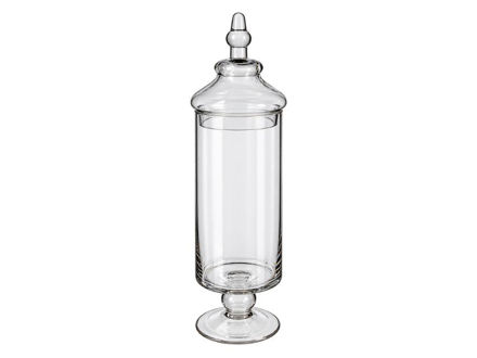 Slika Posuda staklo s poklopcem d14 h50cm; transparent
