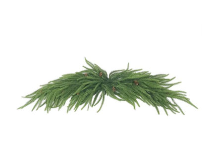 Slika Dekoracija borovina s šIškama 100cm; zelena