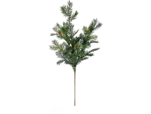 Slika Grana bora s šIškama 70cm; zelena