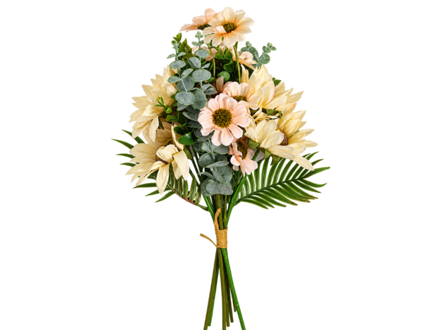 Slika Buket suncokret/eukaliptus 45 cm; krem