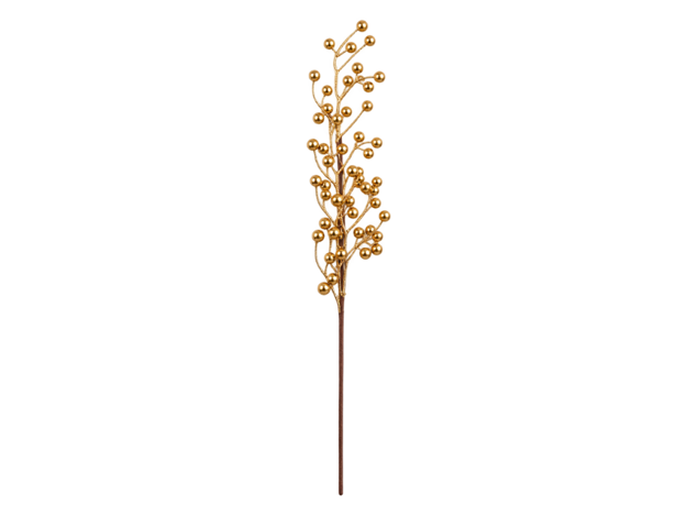 Slika Grana berry 68 cm; zasnježena, zlatna