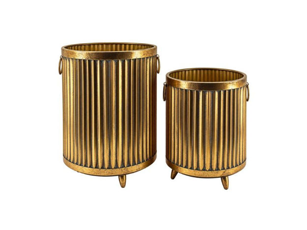 Slika Posuda metalna 29.5x28x44.5cm; zlatna