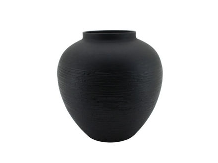 Slika Vaza metalna 28x28.5cm; crna